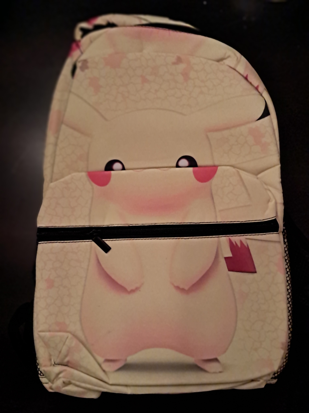 Kids Cute Pikachu-Inspired Pink Backpack -